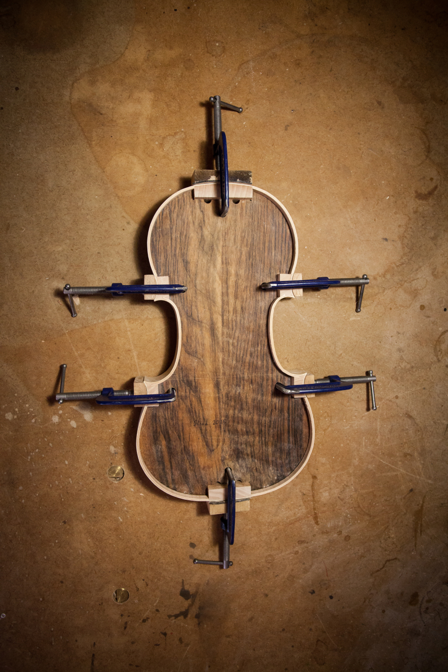 Luthier Caen, eclisses violon Antoine Lescombe
